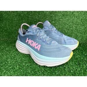 Hoka One One Bondi 8 Women's Size 8 Blue Running Shoes Sneakers 1127952SSK